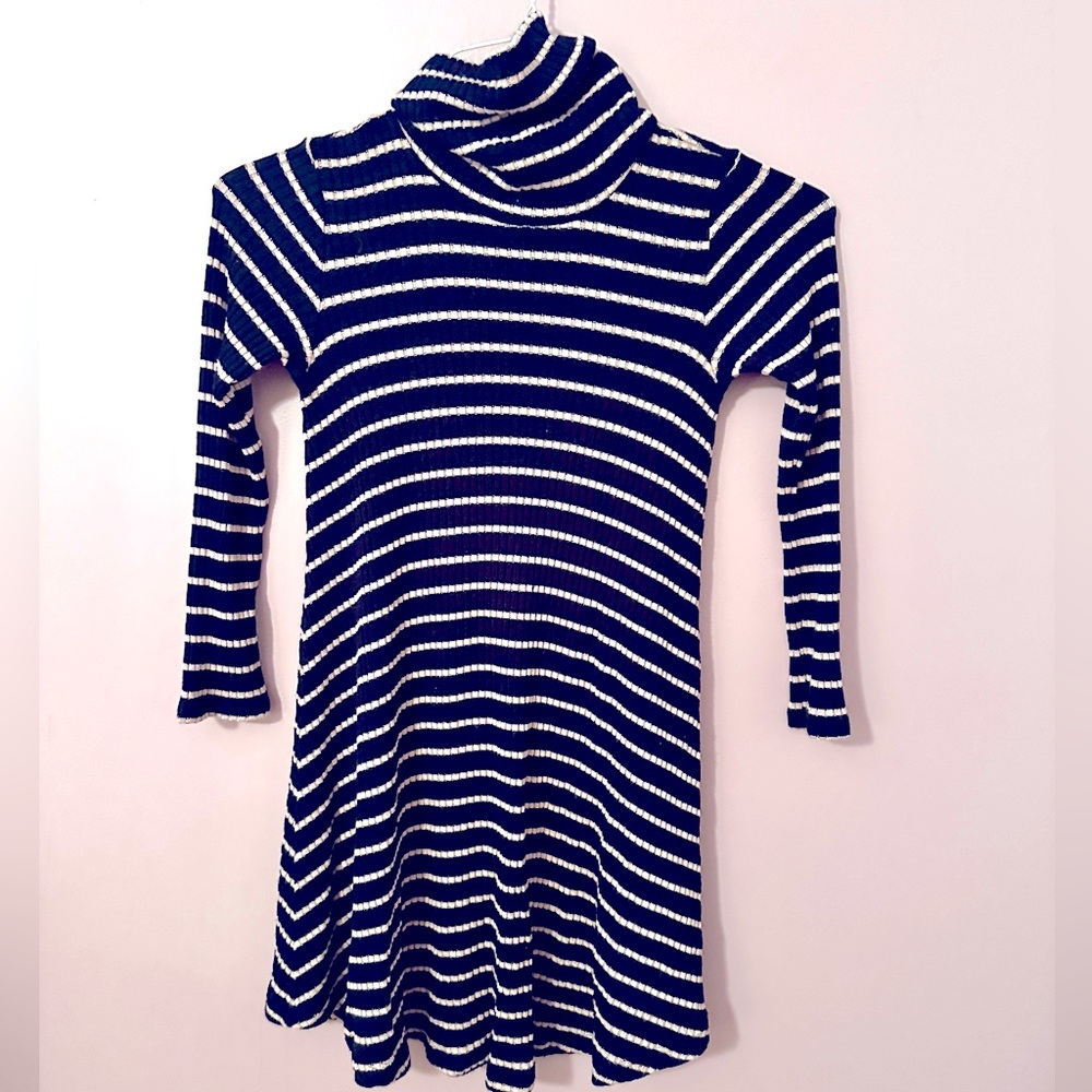 AEO American Eagle Outfitters soft and sexy stripe ribbed turtleneck mini dress